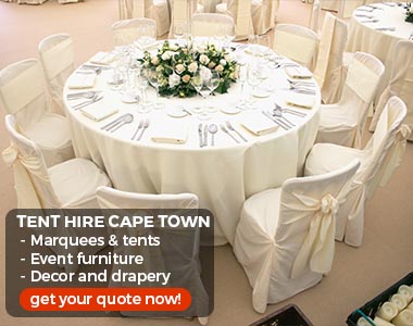 wedding décor hire Cape Town
